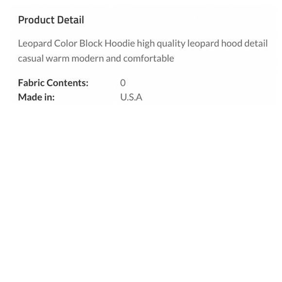 🍁 LEOPARD COLORBLOCK HOODIE - Picture 5 of 5